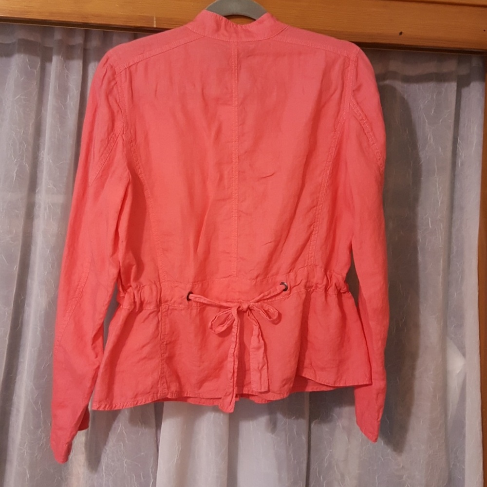 Eileen Fisher Irish linen lightweight jacket - Picture 3 of 5